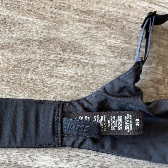 SKIMS Bra Weightless Demi Fits Everybody Black Mesh Sheer Womens 36B - Picture 8 of 9